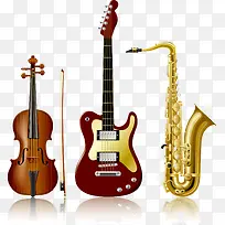 萨克斯小提琴吉他矢量乐器素材-空若网 萨克斯小提琴吉他矢量乐器素材-空若网