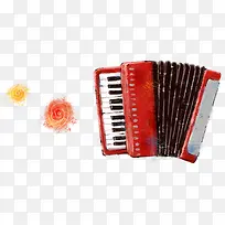 手绘插画拉琴花朵-空若网 手绘插画拉琴花朵-空若网