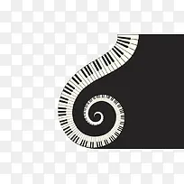 黑白创意钢琴素材-空若网 黑白创意钢琴素材-空若网
