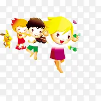 手绘可爱乐器人物-空若网 手绘可爱乐器人物-空若网