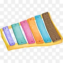 彩色手绘可爱乐器-空若网 彩色手绘可爱乐器-空若网