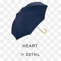 黑色雨伞点状设计-空若网 黑色雨伞点状设计-空若网