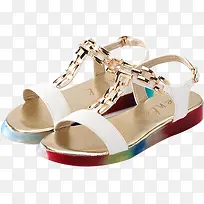 白色夏日清凉女鞋-空若网 白色夏日清凉女鞋-空若网