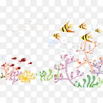 卡通手绘海底世界-空若网 卡通手绘海底世界-空若网