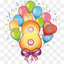 矢量气球数字8-空若网 矢量气球数字8-空若网