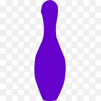 紫色的卡通保龄球-空若网 紫色的卡通保龄球-空若网