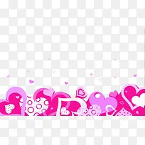 紫色浪漫卡通爱心-空若网 紫色浪漫卡通爱心-空若网