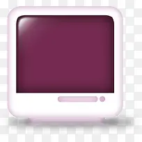 手绘卡通紫色电视-空若网 手绘卡通紫色电视-空若网