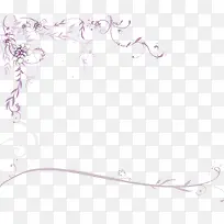 插画紫色花边-空若网 插画紫色花边-空若网