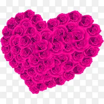 紫色卡通玫瑰爱心-空若网 紫色卡通玫瑰爱心-空若网