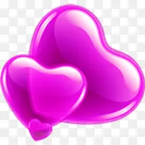 卡通紫色爱心-空若网 卡通紫色爱心-空若网