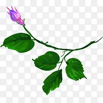 卡通手绘紫色花-空若网 卡通手绘紫色花-空若网