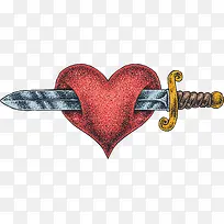 一箭穿心png矢量素材-空若网 一箭穿心png矢量素材-空若网