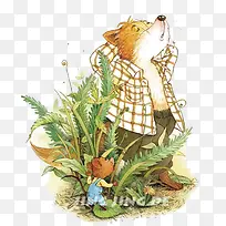 卡通手绘狐狸-空若网 卡通手绘狐狸-空若网