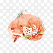 动物手绘插画-空若网 动物手绘插画-空若网