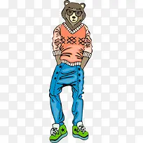 矢量小熊动物-空若网 矢量小熊动物-空若网