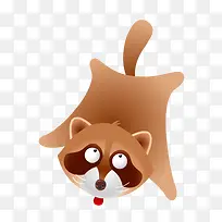 卡通小浣熊-空若网 卡通小浣熊-空若网