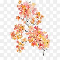 手绘红叶-空若网 手绘红叶-空若网