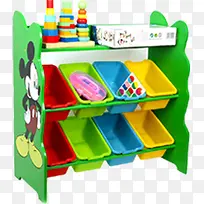 彩色儿童玩具架子-空若网 彩色儿童玩具架子-空若网