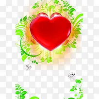 爱心树叶图片素材-空若网 爱心树叶图片素材-空若网