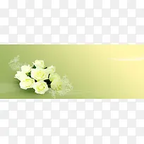 白色玫瑰背景-空若网 白色玫瑰背景-空若网