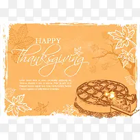 矢量感恩节快乐插图-空若网 矢量感恩节快乐插图-空若网