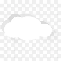 手绘立体白色云彩-空若网 手绘立体白色云彩-空若网