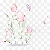 矢量水彩花朵-空若网 矢量水彩花朵-空若网