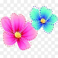 卡通彩色梦幻花朵-空若网 卡通彩色梦幻花朵-空若网