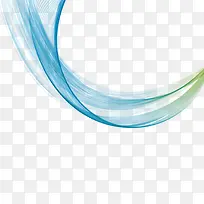 矢量蓝色曲线装饰图案-空若网 矢量蓝色曲线装饰图案-空若网