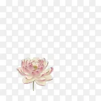 手绘荷花免抠素材-空若网 手绘荷花免抠素材-空若网
