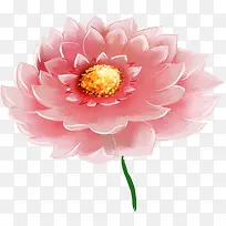 手绘荷花池塘插画-空若网 手绘荷花池塘插画-空若网