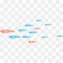 创意扁平手绘小鱼-空若网 创意扁平手绘小鱼-空若网