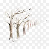 树木卡通插画-空若网 树木卡通插画-空若网