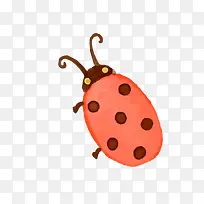 手绘的七星瓢虫-空若网 手绘的七星瓢虫-空若网