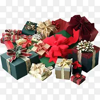 彩色圣诞礼物装饰-空若网 彩色圣诞礼物装饰-空若网