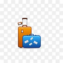 旅行箱卡通矢量素材-空若网 旅行箱卡通矢量素材-空若网