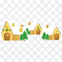 卡通圣诞节矢量素材元素-空若网 卡通圣诞节矢量素材元素-空若网