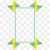 绿色边框矢量表格框素材-空若网 绿色边框矢量表格框素材-空若网