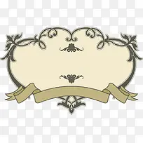 手绘花边不规则形状标牌-空若网 手绘花边不规则形状标牌-空若网