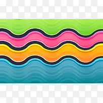 彩色波浪水纹图片-空若网 彩色波浪水纹图片-空若网