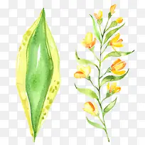 水彩绿叶绿色叶子-空若网 水彩绿叶绿色叶子-空若网