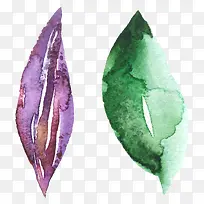 水彩叶子绿叶-空若网 水彩叶子绿叶-空若网
