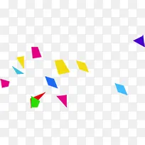 飞舞彩色几何图形-空若网 飞舞彩色几何图形-空若网