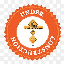 圆形橙色标示牌矢量-空若网 圆形橙色标示牌矢量-空若网