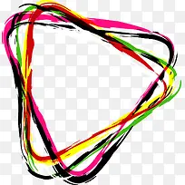 炫彩三角形边框-空若网 炫彩三角形边框-空若网