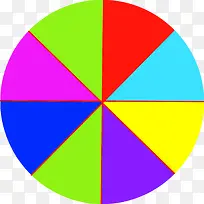 彩色三角圆形装饰-空若网 彩色三角圆形装饰-空若网