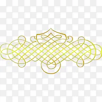 黄色线条对称花纹-空若网 黄色线条对称花纹-空若网