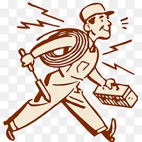 漫画手绘维修工-空若网 漫画手绘维修工-空若网