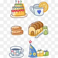 手绘卡通漫画食物-空若网 手绘卡通漫画食物-空若网